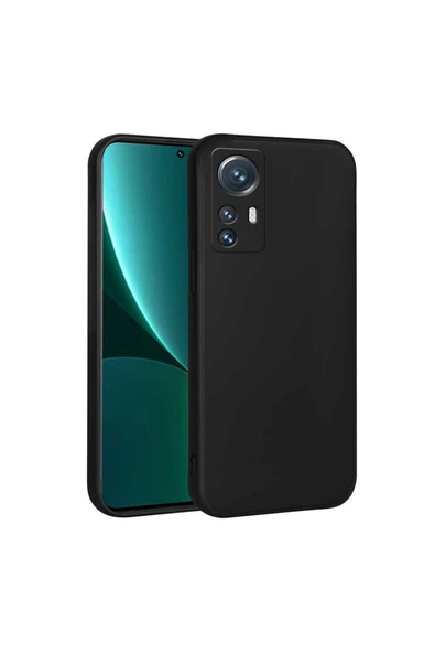 Coverzone Xiaomi Mi 12 Lite Ile Uyumlu Kılıf Premier Silikon Koruyucu Kapak Siyah ürün görseli 1