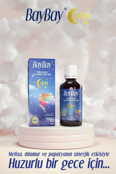 Baybay Night Melisa İçeren Bitkisel Damla 50 Ml - Resim 2