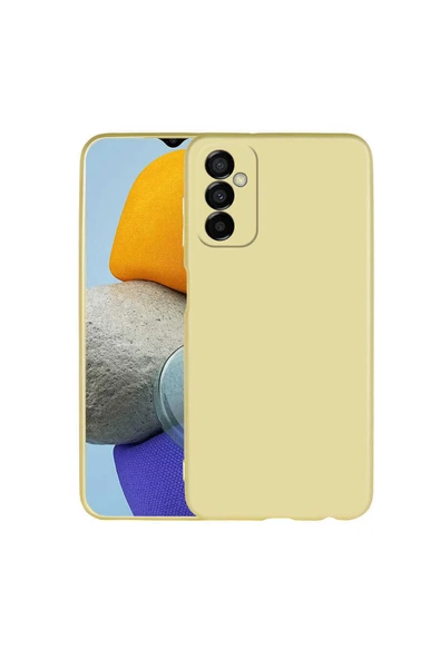 Coverzone Galaxy M23 Ile Uyumlu Kılıf Premier Silikon Kapak Gold ürün görseli 1