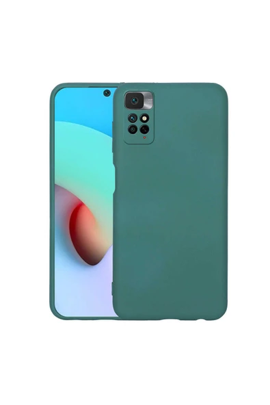 Coverzone Xiaomi Redmi Note 11 Ile Uyumlu Kılıf Mara Silky Termoplastik Kılıf Koyu Yeşil ürün görseli 1