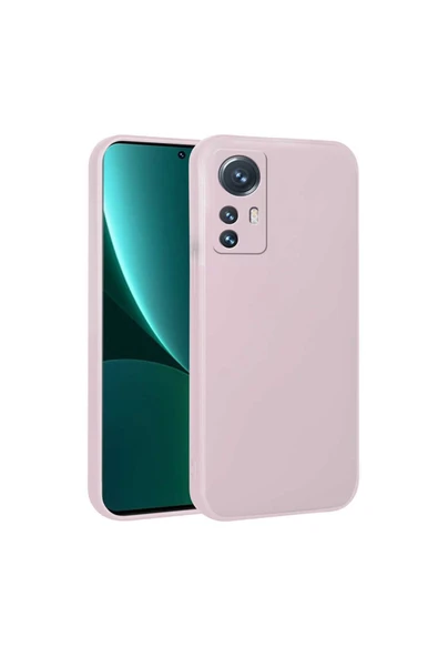 Coverzone Xiaomi Mi 12 Lite Ile Uyumlu Kılıf Premier Silikon Koruyucu Kapak Rose Gold ürün görseli 1