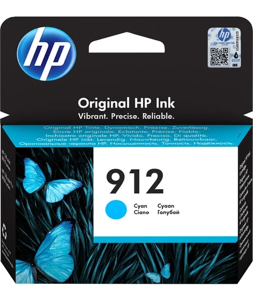HP 3YL77AE Cyan Mürekkep Kartuş (912) ürün görseli 1