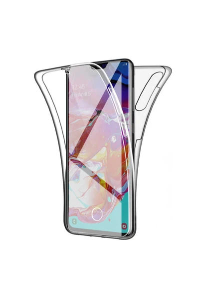 Coverzone Galaxy Note 10 Plus Cvzr01 360 Tam Koruma Silikon Kılıf Şeffaf ürün görseli 1