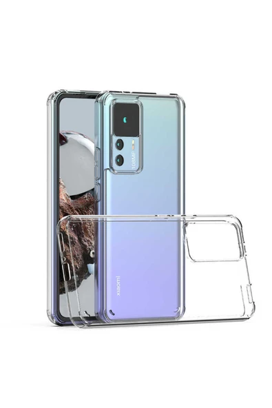 Coverzone Xiaomi Mi 12t Ile Uyumlu Ultra Kılıf Cosse Silikon Şeffaf Kapak ürün görseli 1