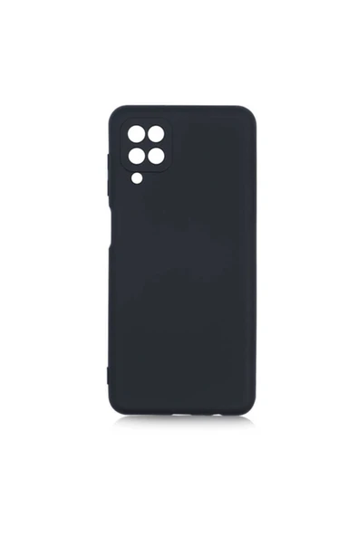 Coverzone Galaxy A12 Kılıf Delux Silkytermoplastik Kılıf Siyah ürün görseli 1