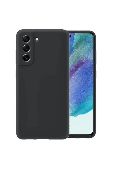 Coverzone Galaxy S21 Fe Uyumlu Kılıf Mara Silky Kamera Korumalı Termoplastik Kılıf Siyah ürün görseli 1