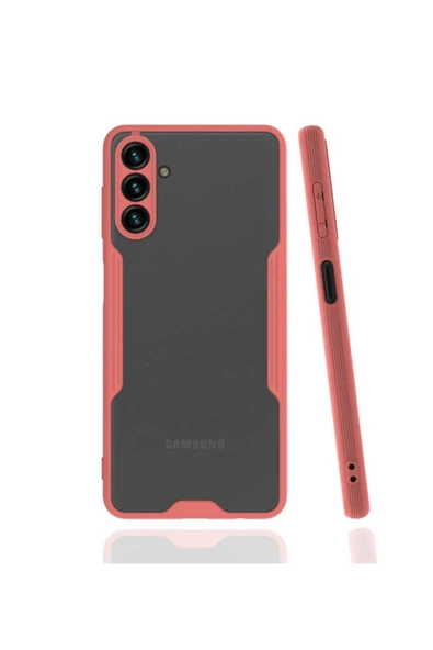 Coverzone Galaxy A13 Için Kılıf Uyumlu Kılıf Renkli Kenar Perfe Tpu Silikon Kılıf Pembe ürün görseli 1