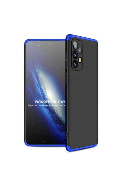 Coverzone Galaxy A53 5g Kılıf Soft Hard Koruma Ays Siyah-mavi ürün görseli 1