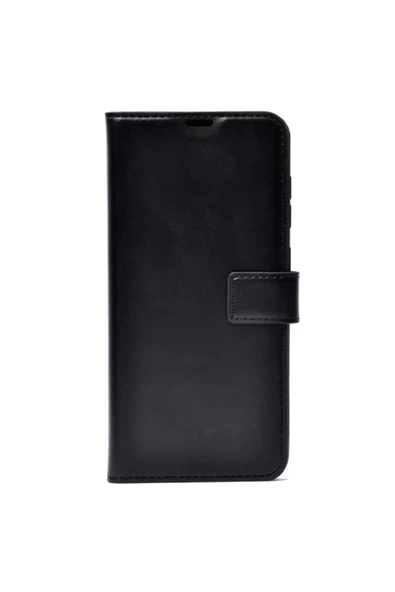 Coverzone Tecno Camon 16 Kılıf Deluxe Kapaklı Kılıf Siyah ürün görseli 1