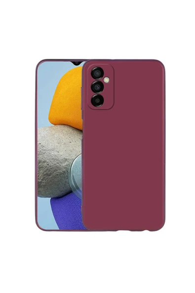 Coverzone Galaxy M23 Ile Uyumlu Kılıf Premier Silikon Kapak Mürdüm ürün görseli 1