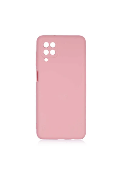 Coverzone Galaxy A12 Kılıf Delux Silkytermoplastik Kılıf Açık Pembe ürün görseli 1