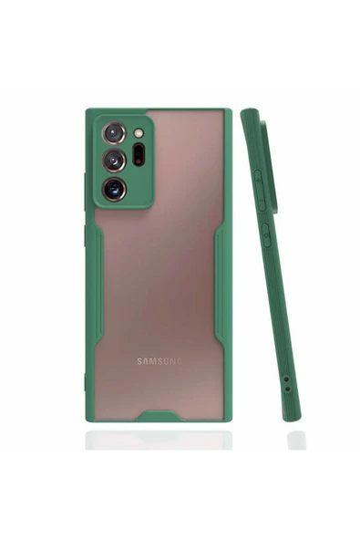 Coverzone Xiaomi Redmi 10c Ile Uyumlu Kılıf Renkli Kenar Perfe Tpu Silikon Koyu Yeşil ürün görseli 1