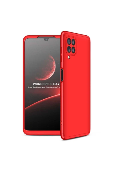 Coverzone Galaxy M22 Ile Uyumlu Kılıf Soft Hard Koruma Ays Kırmızı ürün görseli 1