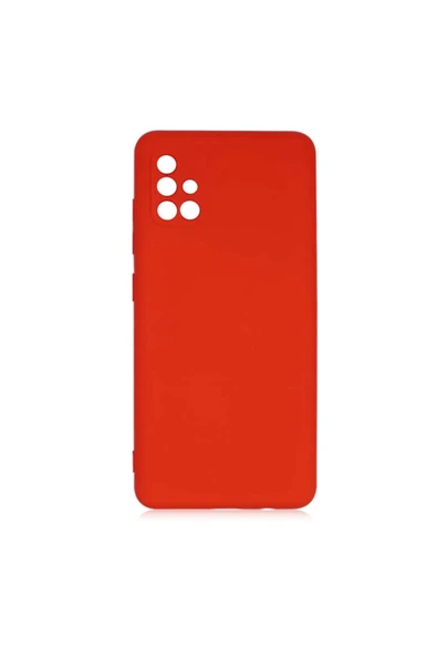 Coverzone Galaxy A71 Kılıf Delux Silkytermoplastik Kılıf Koyu Pembe ürün görseli 1