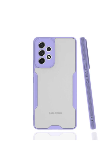 Coverzone Galaxy A73 5g Renkli Kenar Perfe Tpu Silikon Mor ürün görseli 1