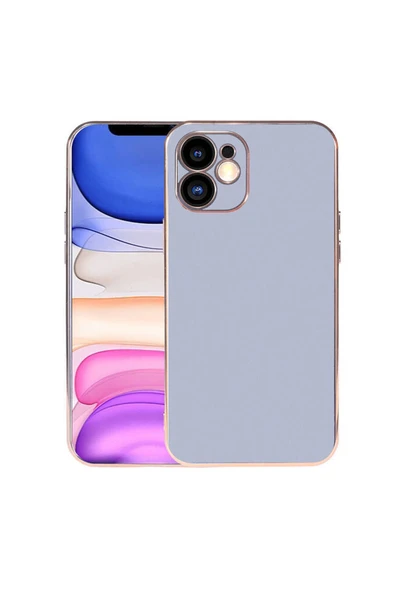 Coverzone Iphone 11 Ile Uyumlu Kılıf Kamera Korumalı Parlak Renk Tasarımlı Emollient Kılıf Mavi Açık ürün görseli 1