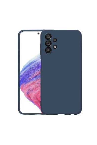 Coverzone Galaxy A13 4g Ile Uyumlu Kılıf Mara Silky Termoplastik Kılıf Lacivert ürün görseli 1