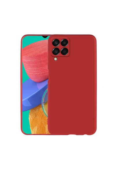 Coverzone Galaxy M33 Ile Uyumlu Kılıf Premier Silikon Kapak Kırmızı ürün görseli 1