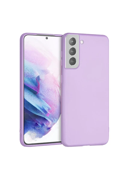 Coverzone Galaxy S21 Fe Uyumlu Kılıf Kadife İç Yüzey Silikon Vieri Kılıf Lila ürün görseli 1