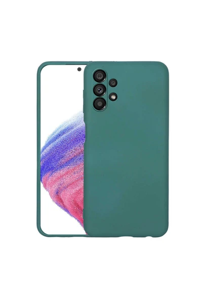Coverzone Galaxy A13 4g Ile Uyumlu Kılıf Mara Silky Termoplastik Kılıf Koyu Yeşil ürün görseli 1