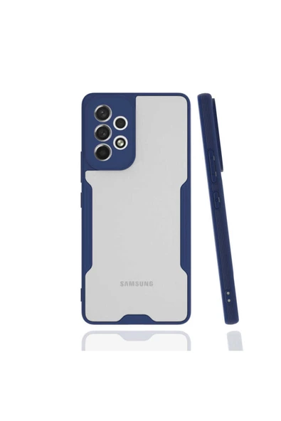 Coverzone Galaxy A33 5g Ile Uyumlu Kılıf Renkli Kenar Perfe Tpu Silikon Lacivert ürün görseli 1