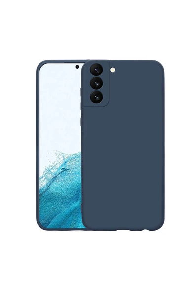 Coverzone Galaxy S22 Ile Uyumlu Kılıf Mara Silky Termoplastik Kılıf Lacivert ürün görseli 1