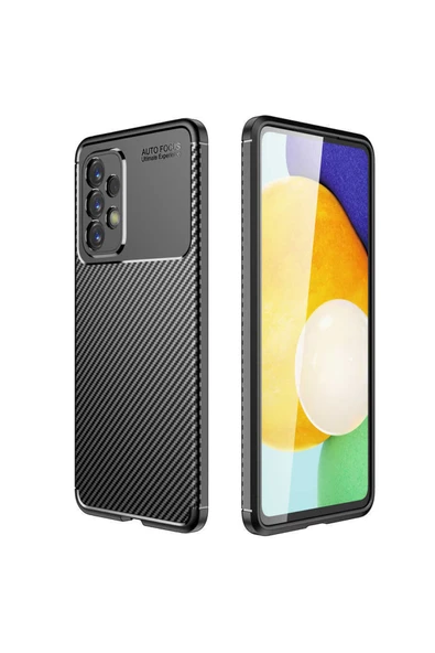 Coverzone Galaxy A53 Kılıf Karbon Delüx Tpu Silikon Siyah ürün görseli 1