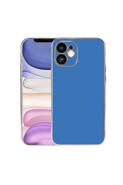 Coverzone Iphone 11 Ile Uyumlu Kılıf Kamera Korumalı Parlak Renk Tasarımlı Emollient Kılıf Saks Mavisi ürün görseli 1
