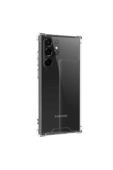 Coverzone Galaxy S22 Ultra Ile Uyumlu Kılıf Clear Anti-shock Sert Arka Kapak Şeffaf ürün görseli 1