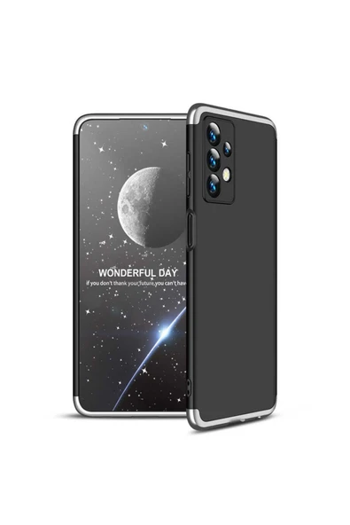 Coverzone Galaxy A23 Ile Uyumlu Kılıf Soft Hard Koruma Ays Siyah-gri ürün görseli 1