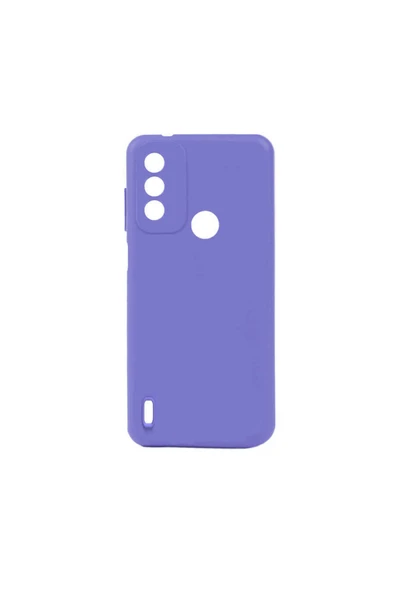 Coverzone Tecno Spark 6 Go Ile Uyumlu Kılıf Bye Silikon Lila ürün görseli 1