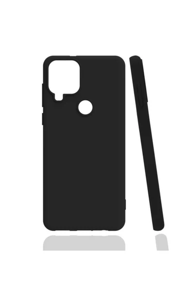 Coverzone Realme C15 Uyumlu Kılıf Bye Silikon Arka Kapak Siyah ürün görseli 1