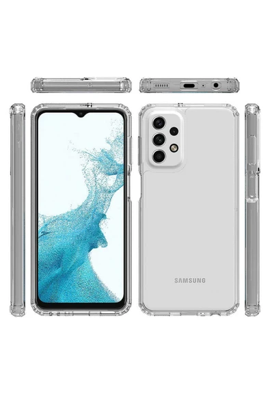 Coverzone Galaxy A32 4g Kılıf Uyumlu Kılıf Clear Anti-shock Sert Arka Kapak Şeffaf ürün görseli 1