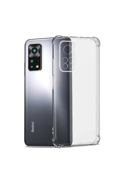 Coverzone Xiaomi Redmi Note 11 Pro 5g Ile Uyumlu Kılıf Kamera Korumalı Clear Anti-shock Sert Arka Kapak Şeffaf ürün görseli 1