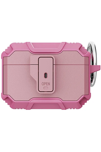 Coverzone Pro Ile  Kılıf Kulaklık Koruyucu Çengelli Airbag Panoply Pembe ürün görseli 1