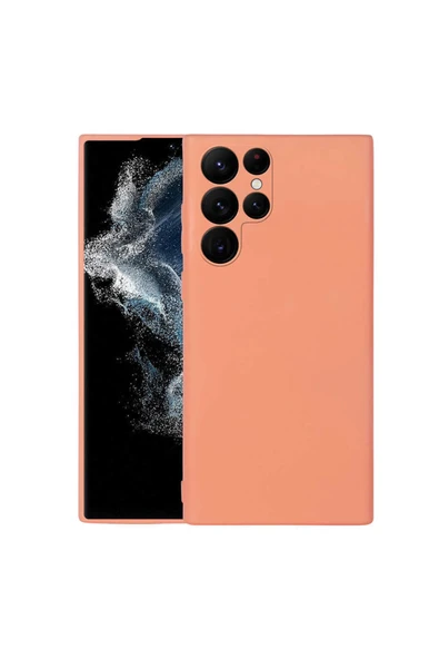 Coverzone Galaxy S22 Ultra Ile Uyumlu Kılıf Mara Silky Termoplastik Kılıf Turuncu ürün görseli 1