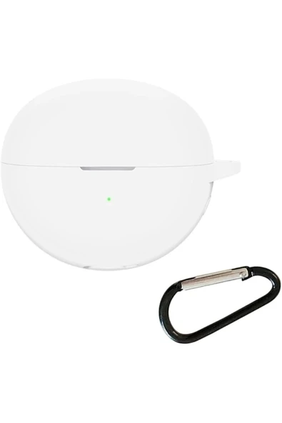 Coverzone HUAWEI FreeClip ile uyumlu Kulaklık Kılıf Darbe Koruma Toz ve Kirden Koruyan Kılıf Beyaz ürün görseli 1