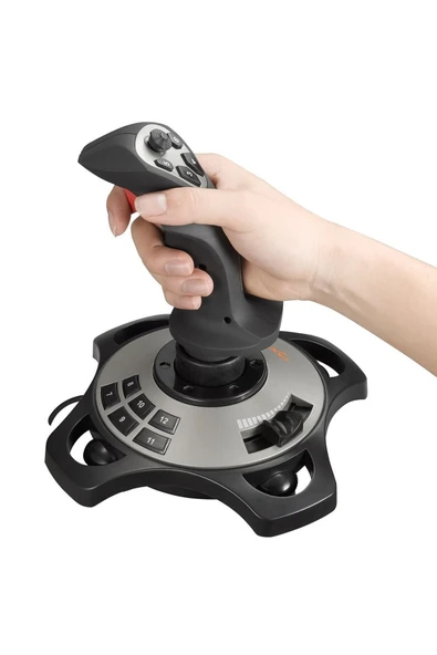 Coverzone PC Uyumlu Flight Stick Simülasyon Kontrol Cihazı 4 Eksen 8 Yönlü HAT Switch | PXN 2113 Pro ürün görseli 1