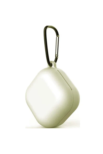 Coverzone Galaxy Buds Live Çengelli Gri Kılıf Smooth Matte Tpu ürün görseli 1