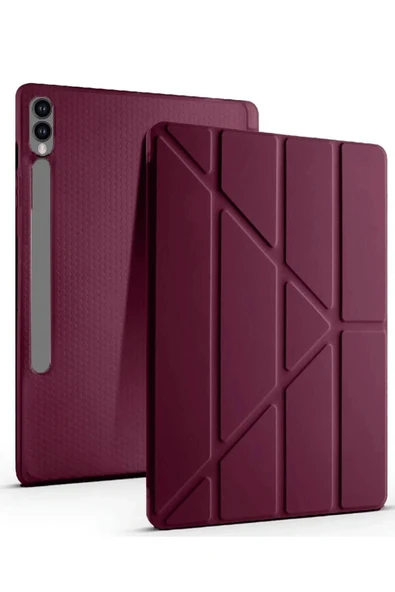 Coverzone Galaxy X610 Tab S9 FE Plus ile uyumlu 12.4 Kılıf Kalem Koyma Bölmeli Standlı Attravtive Smart Cover ürün görseli 1