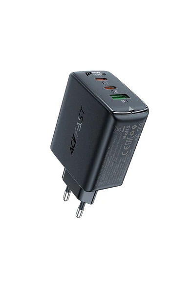 Acefast Duvar Şarj Cihazı Type-C ve USB Çıkış PD65W Telefon ve Tablet USB C Hızlı Şarj Başlığı A41 ürün görseli 1