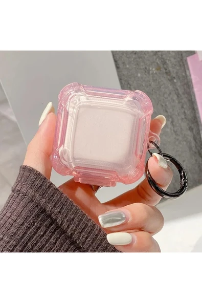 Coverzone Galaxy Buds 2 ile uyumlu Transparan Şeffaf Renkli Forever Kancalı Sert Koruma Toz ve Kirden Koruyan ürün görseli 1