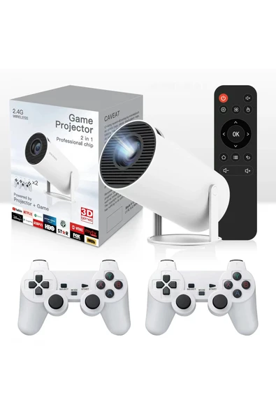 Coverzone HY300A Retro Oyun Projeksiyon Cihazı HD Out Put, Android 11.0 İşletim Sistemiyle Desteklenir ürün görseli 1