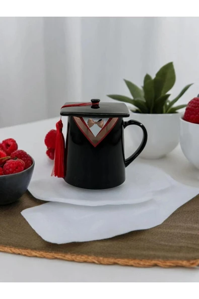 Coverzone Mezuniyet Temalı Seramik Kupa Mug Bardak Hediyelik Dekoratif Süs Kupa ürün görseli 1