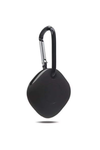 Coverzone Samsung Galaxy Smarttag Ile Uyumlu Kancalı Silikon Koruma Şık Ve Ergonomik Tasarım Kılıf Siyah ürün görseli 1