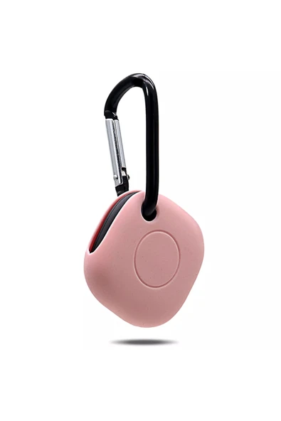 Coverzone Samsung Galaxy Smarttag Ile Uyumlu Kancalı Silikon Koruma Şık Ve Ergonomik Tasarım Kılıf Pembe ürün görseli 1