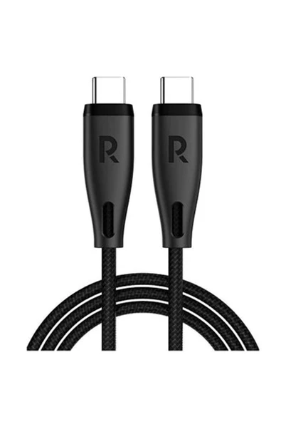 RavPower Type-C to Type-C 1.2 Metre Şarj ve Data Kablo Naylon Örgü USB C Kablo iPhone 15 Uyumlu CB1037 ürün görseli 1