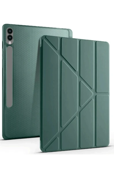 Coverzone Galaxy X610 Tab S9 FE Plus ile uyumlu 12.4 Kılıf Kalem Koyma Bölmeli Standlı Attravtive Smart Cover ürün görseli 1
