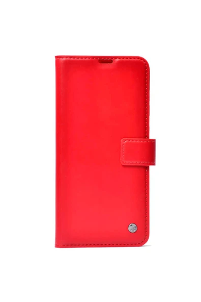 Coverzone General Mobile Gm21 Pro Uyumlu Standlı Para Gözlü Delux Cüzdan Kırmızı ürün görseli 1