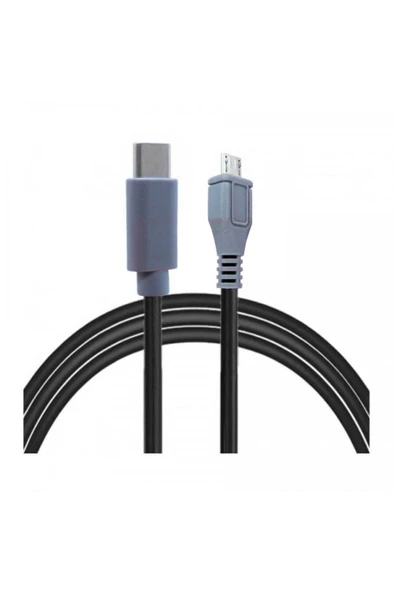 Coverzone Type-C to Mikro USB Kablosu, USB Tip C - Mikro USB OTG Kablosu Erkek - Erkek Şarj Data 1 Metre ürün görseli 1